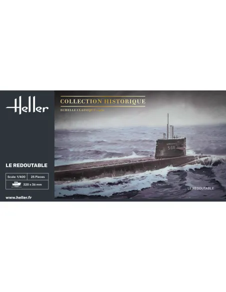 Maquette de bateau Boot S/M Redoutable 1:400 - Heller 81075