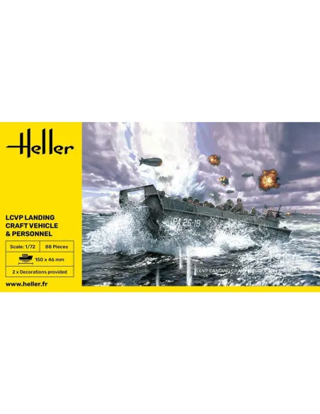 Maquette LCVP Lcvp Landungsboot mit Besatzung 1:72 - Heller 79995