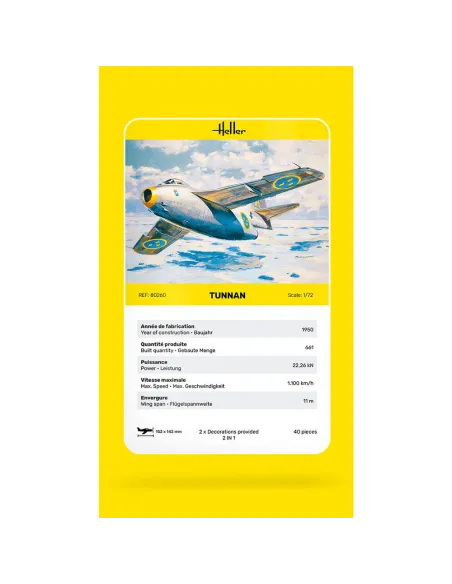 Maquette avion Tunnan 1:72 - Heller 80260