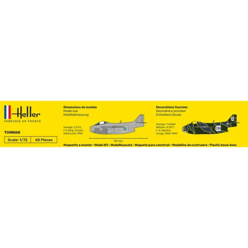 Maquette avion Tunnan 1:72 - Heller 80260