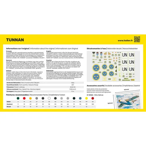 Maquette avion Tunnan 1:72 - Heller 80260