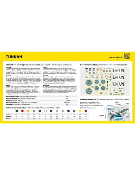 Maquette avion Tunnan 1:72 - Heller 80260