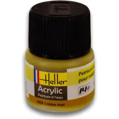 Peinture Acrylique 103 creme mat 12ml - Heller 9103