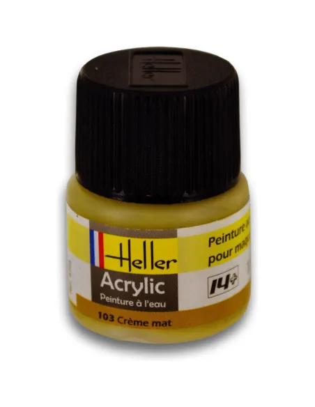 Peinture Acrylique 103 creme mat 12ml - Heller 9103