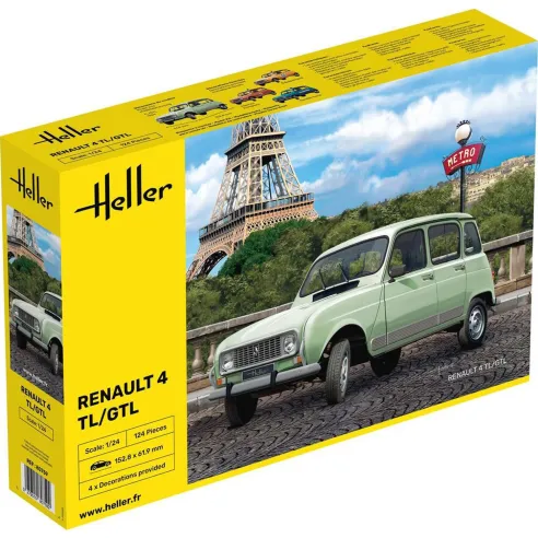 Maquette voiture Renault 4TL/Gtl 1:24 - Heller 80759