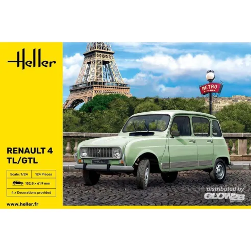 Maquette voiture Renault 4TL/Gtl 1:24 - Heller 80759