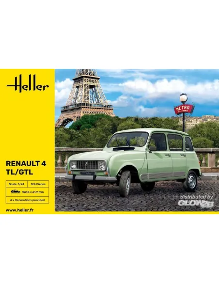 Maquette voiture Renault 4TL/Gtl 1:24 - Heller 80759