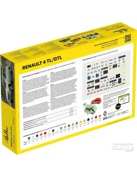 Maquette voiture Renault 4TL/Gtl 1:24 - Heller 80759