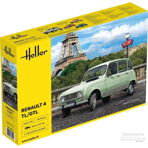 Maquette voiture Renault 4TL/Gtl 1:24 - Heller 80759