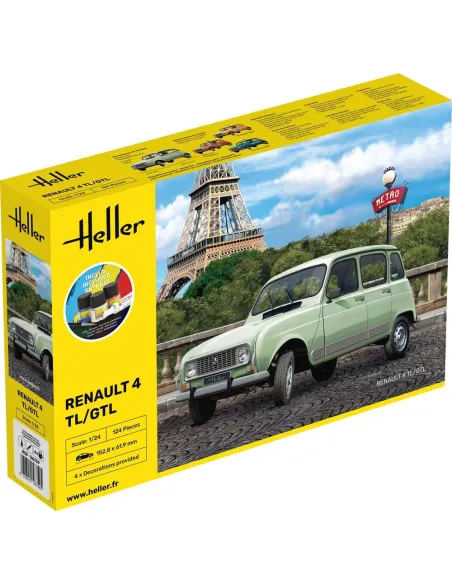 Maquette voiture Renault 4TL/Gtl 1:24 - Starter Kit - Heller 56759