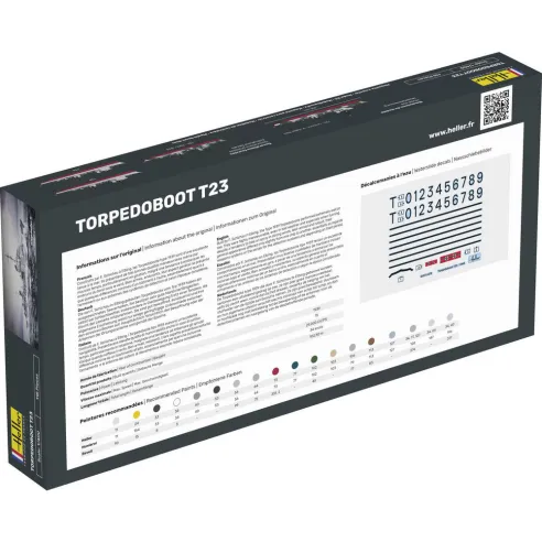 Maquette bateau Torpedoboot T23 1:400 - Heller 81011
