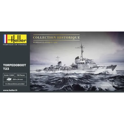 Maquette bateau Torpedoboot T23 1:400 - Heller 81011