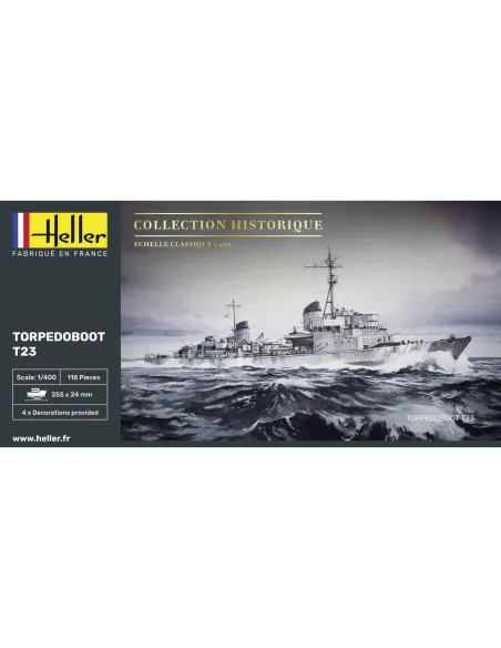 Maquette bateau Torpedoboot T23 1:400 - Heller 81011