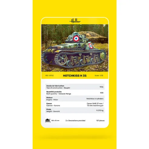 Maquette militaire Hotchkiss 1:35 - Heller 81132