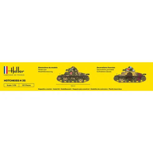 Maquette militaire Hotchkiss 1:35 - Heller 81132