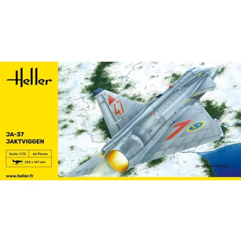 Maquette avion 37 Jaktviggen 1:72 - Heller 80309