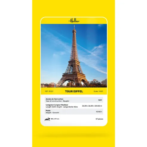 Maquette de bâtiment Tour Eiffel 1:650 - Heller 81201