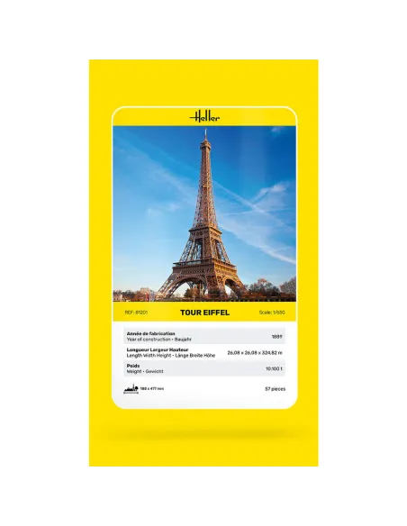 Maquette de bâtiment Tour Eiffel 1:650 - Heller 81201