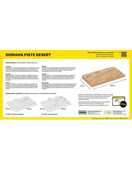 Maquette Piste Desert 1:43 - Heller 81253