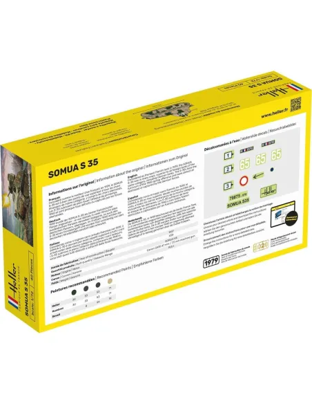 Maquette militaire Somua S35 1/72 - Heller 79875