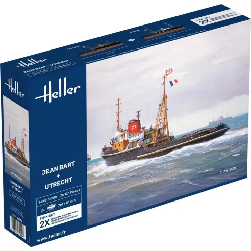 Maquettes bateaux Jean Bart + Utrecht Twinset 1:200 - Heller 85602