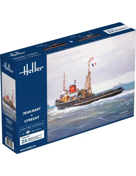 Maquettes bateaux Jean Bart + Utrecht Twinset 1:200 - Heller 85602