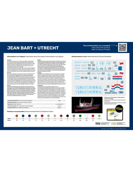 Maquettes bateaux Jean Bart + Utrecht Twinset 1:200 - Heller 85602