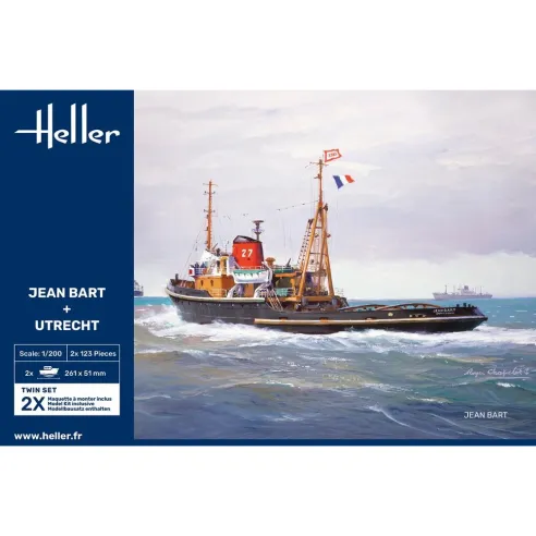 Maquettes bateaux Jean Bart + Utrecht Twinset 1:200 - Heller 85602