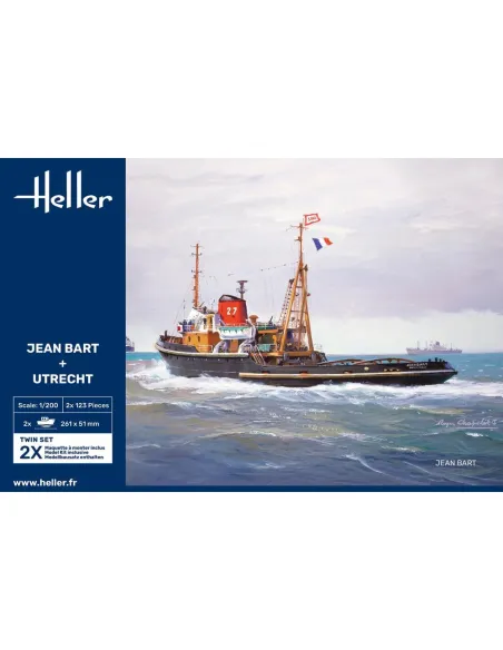 Maquettes bateaux Jean Bart + Utrecht Twinset 1:200 - Heller 85602