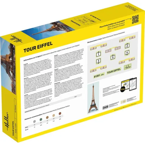 Maquette Monument Tour Eiffel 1:650 - Starter Kit - Heller 57201