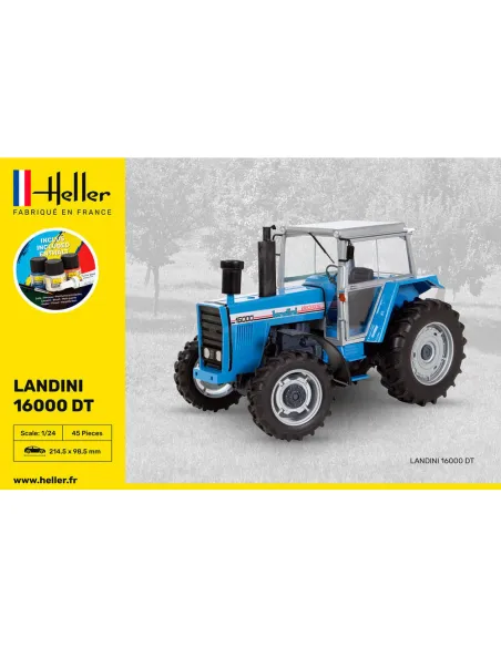 Maquette Tracteur Landini 16000 Dt 1:24 - Starter Kit - Heller 57403
