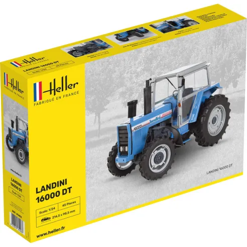 Maquette Tracteur Landini 16000 Dt 1:24 - Heller 81403