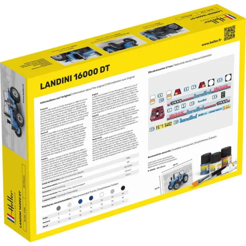 Maquette Tracteur Landini 16000 Dt 1:24 - Heller 81403