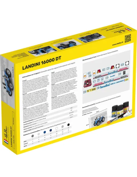 Maquette Tracteur Landini 16000 Dt 1:24 - Heller 81403