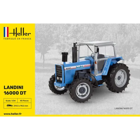 Maquette Tracteur Landini 16000 Dt 1:24 - Heller 81403