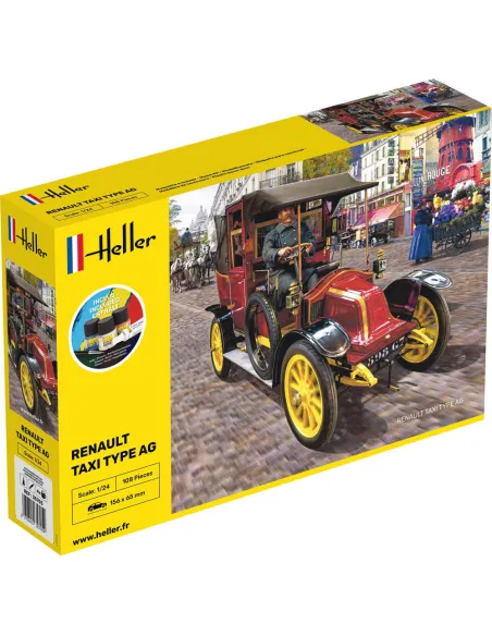 Maquette voiture Renault Taxi Type Ag 1:24 - Starter Kit - Heller 35705